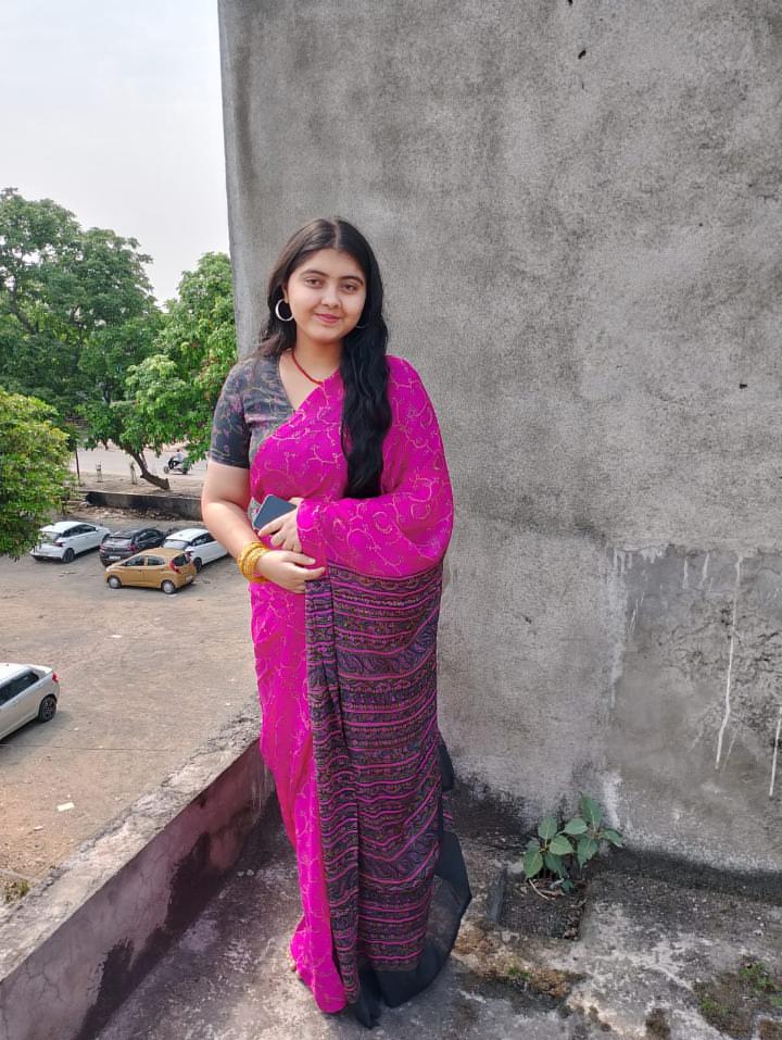My favourite pink saree day